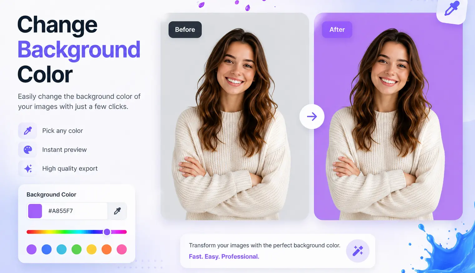 Change background color tool preview
