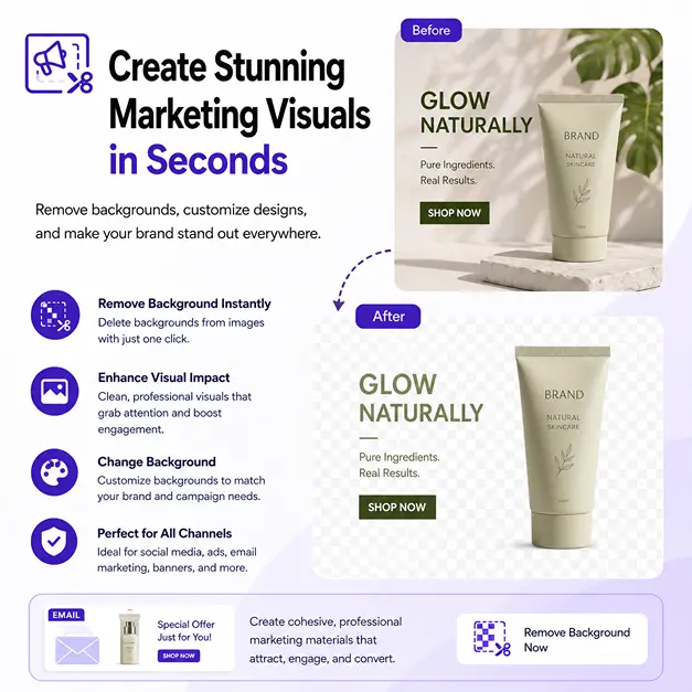 Use of remove background tool in Marketing Campaigns